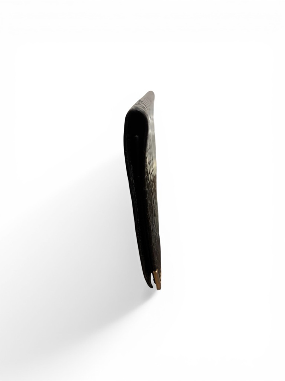 Celine Black Croc Embossed Leather Bifold Wallet | Gold Hardware - Picture 4 of 6